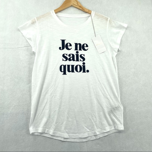 Zadig and Voltaire Je Ne Said Quoi TShirt NWT L - Picture 2 of 7